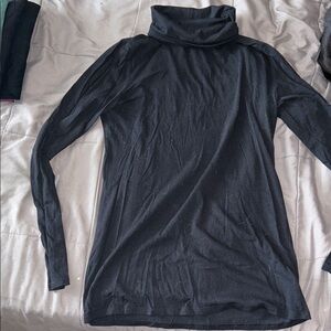 Black Turtleneck Long Sleeve Top